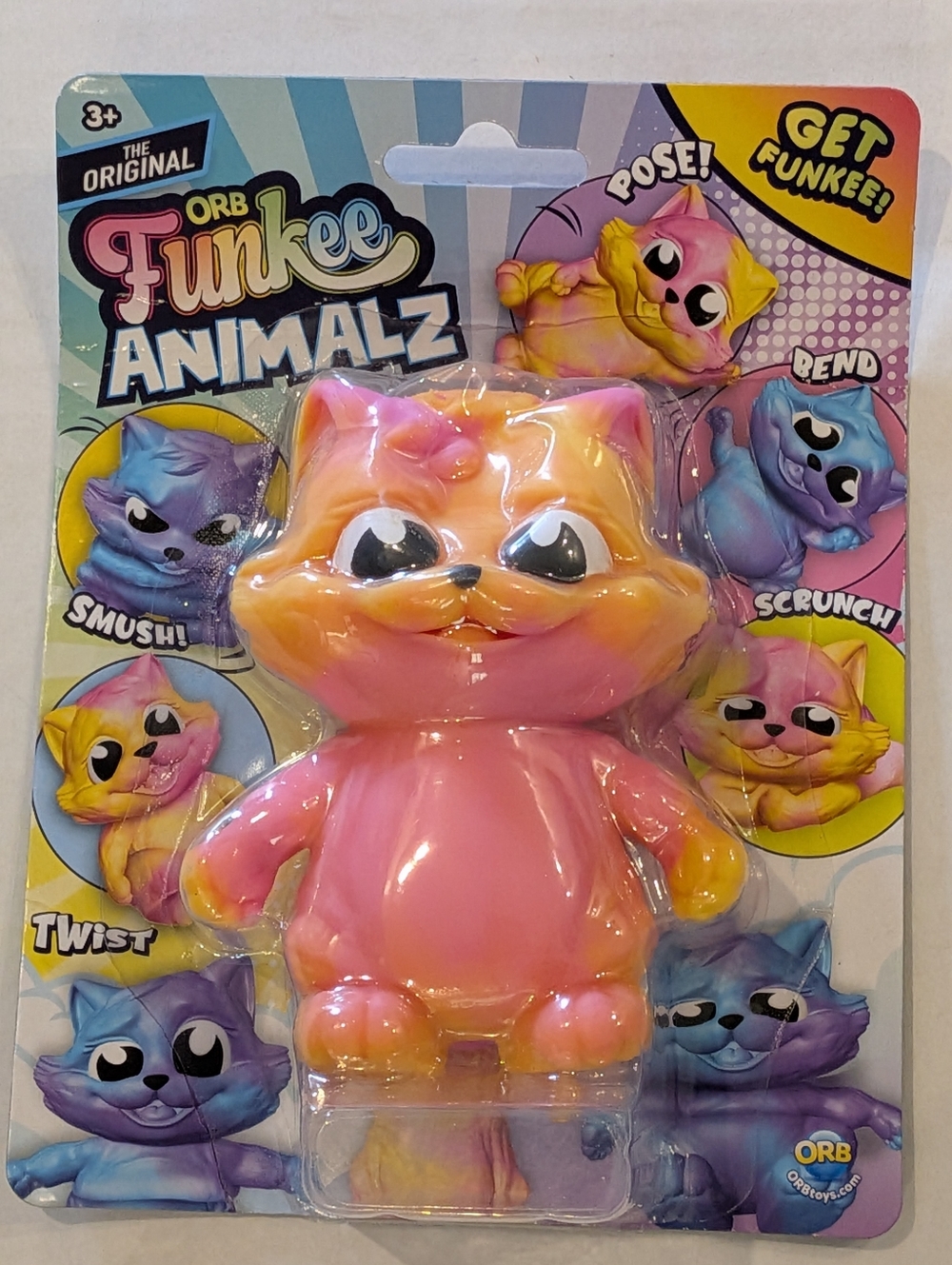 ORB Funkee Animalz Cat Squishy Toy